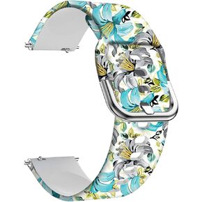 Universal Silicone Watch Band Replacement, 20mm Soft Straps Compatible with Gizmo Watch/Samsung Galaxy Watch Active/42mm/Gear Sport/HUAWEI Watch/TicWatch Bands(Turquoise)