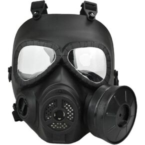 Airsoft Tactical Protective Mask M88 Helmet Full Face Eye Protection Skull CS Mask Adjustable Strap One Size fits All Airsoft BB Gun CS Game Party