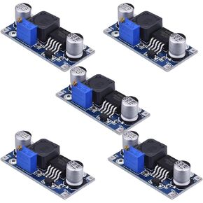 5 Packs XL6009 Boost Module is a DC-DC Adjustable Module and a Power Converter Circuit Board Module. It has a Switching Frequency of 400KHz and an Output Voltage Range from 3.0-30V to 5-35V.