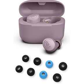 JLab Go Air Pop+ True Wireless Bluetooth Earbuds in Mauve Plus Cloud Foam Mnemonic Earbud Tips