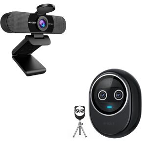 EMEET Piko+ 4K Webcam for Streaming and C960 1080P Webcam for PC