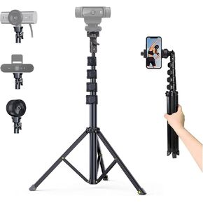 AceTaken 53‘’ Webcam-Tripod Stand Holder for Logitech C920x,MX-Brio 4K,Brio PRO X,Brio 500,C925-e,C930 C922,C615,Streamcam Webcams for Video Recording,Streaming,Zoom-Calls
