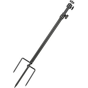 Universal Camera Stand Tripod Bracket on Soft Ground Stand for Hunting Fishing Black Adjustable Universal Thread Connection 1/4''-20 (Black)