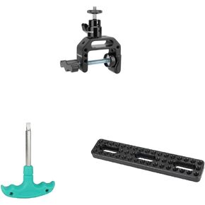 CAMVATE C Clamp Articulated 1/4"-20 Ball Head + Camera Baseplate + Straight Screwdriver Assembly Tool