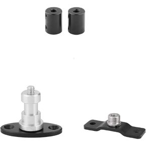 CAMVATE 15mm Micro Rod + 5/8'' Male to 1/4'' Female + 1/4"-20 Thread Screw Connector