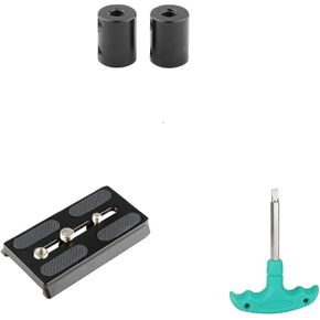 CAMVATE 15mm Micro Rod + Camera Quick Release Base + Straight Screwdriver Assembly Tool