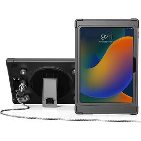CTA Magnetic Security Case for iPad - Magnetic & Water Resistant Case for iPad 10th Gen 10.9" - Rugged Case with Security Locking Mechanism & Metal Plates - Black - (PAD-SMSPC109)