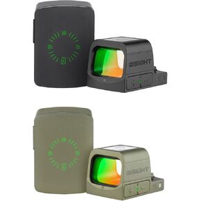 S Multi-Reticle Micro Enclosed Sight, Black and Olive Green, Two Color Bundle