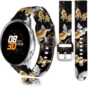 20mm Watch Bands Compatible with Samsung Galaxy Watch 7 FE 6 5 4 40mm 44mm, Galaxy Watch 6 4 Classic 5 Pro 45mm Active2 Band, Sport Watch Straps for Women Men
