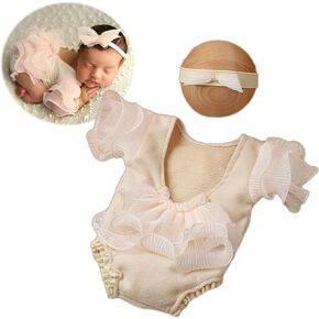 Zeroest Newborn Picture Outfit Infant Photography Lace Romper Newborn Photography Props Girl Outfits Baby Photoshoot Photo