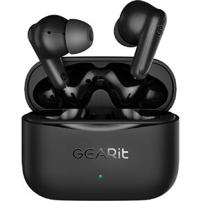 GEARit True Wireless Bluetooth Earbuds Compatible with iPhone, Android - Active Noise Cancellation, HD Sound, Touch Control - Low Latency, 5.4 Bluetooth Ear Buds w/App Support - 16H Playtime Earpods