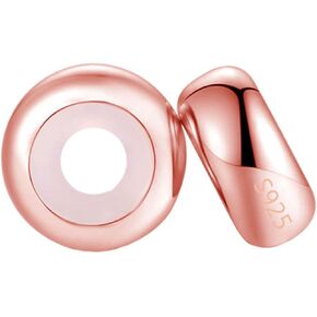 LAMOONY Clip Stopper Charms Sterling Silver Rondelle Spacer Bead for Bracelets (Silver)… in Kuwait