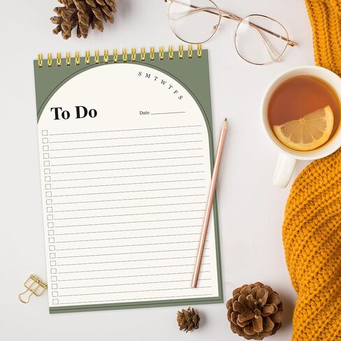 To Do List Notepad - 80 Sheets Daily Planner Notepad To Do List Notebook for Work,5.5" X 8.3" To Do List Planner Organizer with Checklist for Productivity in Saudi Arabia
