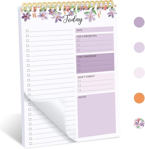 To Do List Notepad - 80 Sheets Daily Planner Notepad To Do List Notebook for Work,5.5" X 8.3" To Do List Planner Organizer with Checklist for Productivity in Saudi Arabia