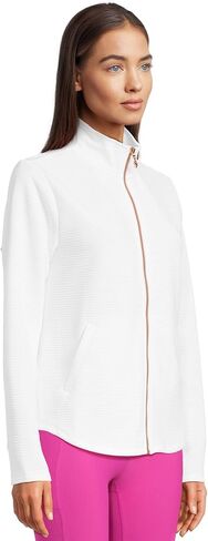 Skechers Women's Gowalk Hoodless Hoodie Shine Scoop Hem Jacket in Saudi Arabia