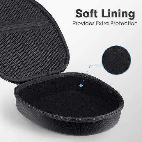 Fintie Hard Case for Sony WH-CH720N/ WH-CH710N/ WH-CH520/ WH-CH510/ WH-1000XM5/ WH-1000XM4/ WHXB910N Wireless Headphone - Travel Protective Cover Carrying Storage Bag (Black) in Kuwait