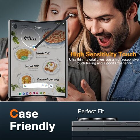 واقي شاشة الخصوصية لـ Samsung Galaxy Z Fold 6 ، 2 من الزجاج الأمامي المضاد للتجسس + 2 أفلام TPU مرنة داخلية + 2 حماية من عدسات الكاميرا لا فقاعة ، مضاد للقرعة ، ديفر in Kuwait