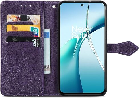 حافظة محفظة لهاتف Google Pixel 9 Pro XL، حافظة نسائية قابلة للطي من جلد البولي يوريثان مزخرفة بزهور ماندالا وحزام معصم وفتحات بطاقة فوليو وغطاء هاتف واقٍ بمسند مغناطيسي لهاتف Google Pixel 9 Pro XL أزرق in Kuwait