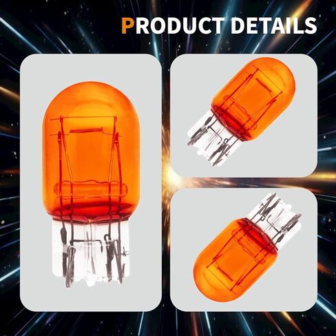 7443 لمبة ضوء الفرامل 10 عبوات، T20 لمبة إضاءة خلفية للسيارات 7443 لمبة مصغرة لمبة عكسية صغيرة، بديلة للسيارات والشاحنات وسيارات الدفع الرباعي in Kuwait
