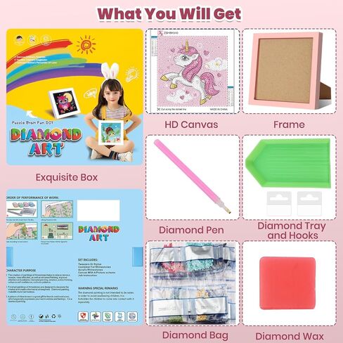 Genius maker Diamond Art Kits with Frame, 5D Diamond Art Kits, Cute Turtle Diamond Gem Art for Girls Boys, Diamond Dots Kits, Painting Arts and Crafts for Home Wall Decor(7x7inch) in Saudi Arabia
