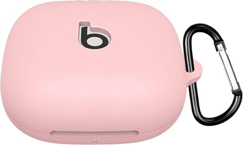 Jusy Compatible with Beats Powerbeats Pro 2 Case Cover Hollow Design Anti-Lost & Shockproof Easy Carrying Silicone Case with Keychain Protective Case, Pink in Saudi Arabia