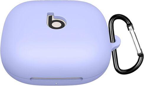 Jusy Compatible with Beats Powerbeats Pro 2 Case Cover Hollow Design Anti-Lost & Shockproof Easy Carrying Silicone Case with Keychain Protective Case, Pink in Saudi Arabia