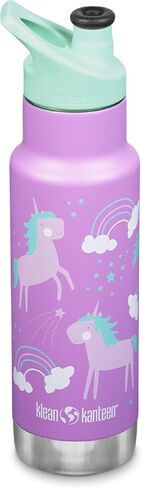 Klean Kanteen Vac Kid Classic Narrow 12oz من الفولاذ المقاوم للصدأ (مع غطاء رياضي) وحيد القرن in Kuwait