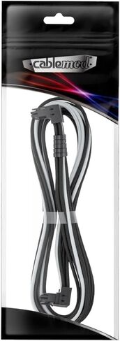 CableMod C-Series Pro ModFlex Sleeved 12V-2x6 12VHPWR 90° StealthSense PCIe Cable for Corsair Type 5 RMX Shift (Variant A, Black) in Saudi Arabia