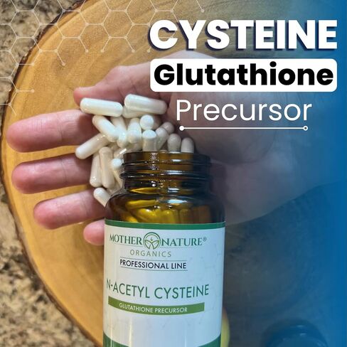 N-Acetyl Cysteine (NAC) Supplement - 600mg Capsules 120 Count, High-Potency Vegan & Non-GMO Glutathione Precursor, Enhance Cellular Health & Longevity in Saudi Arabia