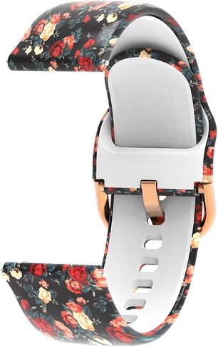 Chofit Compatible with ID208 BT - ENOMIR/Aeac/Konitee/FACOI/VRPEFIT Watch Band,Soft Silicone Pattern Wristband Quick Release Replacement Bracelet Strap ID208BT Smartwatch Accessories in Saudi Arabia