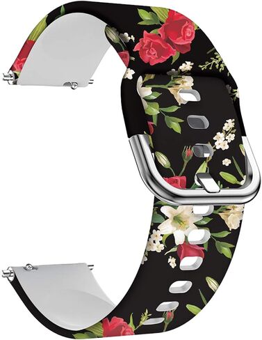 استبدال فرقة سليكون السليكون العالمي ، أحزمة ناعمة 20 مم متوافقة مع Gizmo Watch/Samsung Galaxy Watch Active/42mm/Gear Sport/Huawei Watch/Ticwatch Bands (الفيروز) in Kuwait