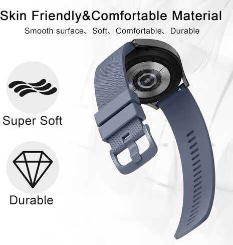 AK Silicone Band for Garmin Vivoactive 5 / Vivoactive 3 Watch Band, Garmin Venu 2 Plus / Venu Sq / Venu Watch Band Women Men, Soft Replacement Strap for Garmin Vivomove Sport, Vivoactive 3 Music, Forerunner 645 / 245 Music Smart Watch in Saudi Arabia