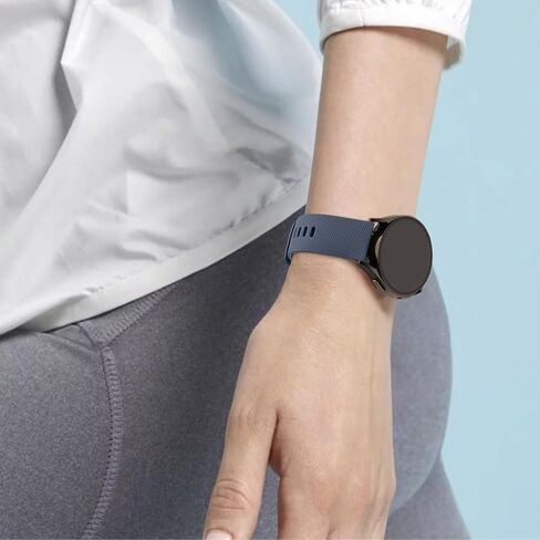 AK Silicone Band for Garmin Vivoactive 5 / Vivoactive 3 Watch Band, Garmin Venu 2 Plus / Venu Sq / Venu Watch Band Women Men, Soft Replacement Strap for Garmin Vivomove Sport, Vivoactive 3 Music, Forerunner 645 / 245 Music Smart Watch in Saudi Arabia