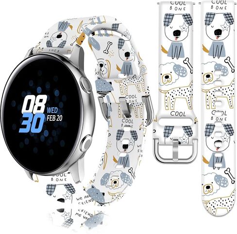 20 مم مجموعات ساعة متوافقة مع Samsung Galaxy Watch 7 Fe 6 5 4 40mm 44mm ، Galaxy Watch 6 4 Classic 5 Pro 45mm Active2 Band ، Sport Watch Locks for Women Men in Kuwait