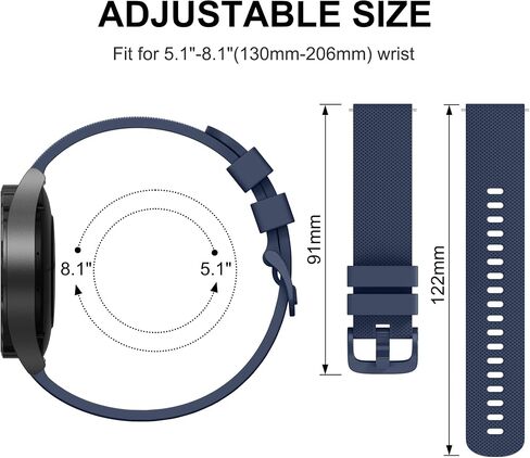 AK Silicone Band for Garmin Vivoactive 5 / Vivoactive 3 Watch Band ، Garmin Venu 2 Plus / Venu SQ / Venu Watch Band Women Men ، حزام بديل ناعم لـ Garmin Vivomove Sport ، Vivoactive 3 Music ، Forerunner 645 /245 Music Smart Watch Watch in Saudi Arabia