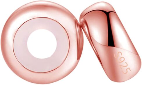 LAMOONY Clip Stopper Charms Sterling Silver Rondelle Spacer Bead for Bracelets (Silver)… in Kuwait