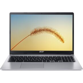 acer 15" IPS Anti-Glare Narrow Bezel Screen Chromebook, Intel Celeron N Processor Up to 2.76GHz, 4GB Memory, 64GB Storage, Numeric Keypad, Webcam, Bluetooth, Chrome OS, Pastel Silver (Renewed)