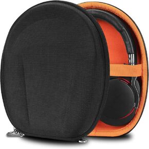 Geekria Shield Headphones Case Compatible with Sony WH-XB700, WH-CH520, WH-CH500, XB950BT, XB950N1 Case, Replacement Extra Hard Shell Travel Carrying Bag with Cable Storage (Black)