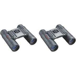 Tasco TAS168125-BRK Essentials Binoculars 10x25, Black (Pack of 2)