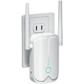 WiFi Extender, WiFi Booster, Covers Up to 9000 Sq.ft and 50 Devices, WiFi Repeater, Wireless Internet Repeater, Long Range Amplifier with Ethernet Port, 1-Tap Setup, Access Point, Alexa Compatible