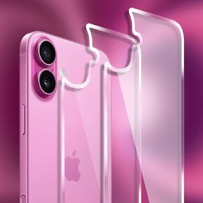 for iPhone 16 Plus Back Glass Protector(2-Pack), iPhone 16 Plus Back Screen Protector Rear Tempered Glass (6.7 inch)