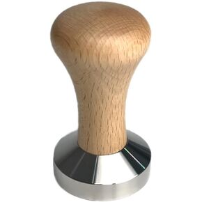CHULUX 51mm Espresso Tamper, SUS304 Base with Wooden Handle, Food Grade Stainless Steel