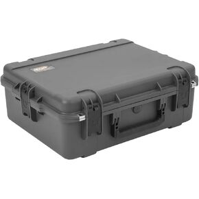SKB Hard Protective Storage Case, Foam, Wheels for Equipment, iSeries 22" x 17" x 8", Dark Gray