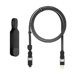 Rolling Square inCharge X + inCharge XL 6.6ft Bundle - 6-in-1 Multi Charging Universal Cables with 100W Ultra-Fast Charging Power, Portable USB and USB-C Cable