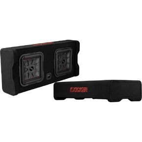 KICKER 49DL7TDF122 12-inch (30cm) Thin L7T Down Firing Subwoofer Enclosure, 2-Ohm