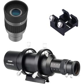 SVBONY SV135 Zoom Eyepiece 7-21mm 7 Element 4 Group Bundle with SV106 Guide Scope Universal Dovetail Base (3 Items)