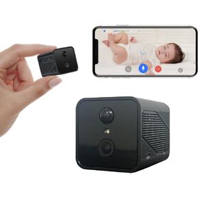 Baby Monitor with Camera and Audio, 1080P, Wireless Cameras for Home Security with Cloud Storage, Pet Camera Indoor with Phone APP and Full Color Night Vision, Nanny Cam Wireless