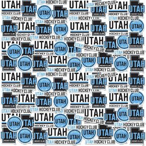 NHL Utah Hockey Club 50ct Vinyl Large Deluxe Stickers Variety Pack - Laptop, Water Bottle, Scrapbooking, Tablet, Skateboard, Indoor/Outdoor
