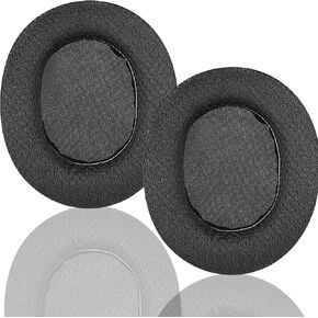 Replacement Ear Pads, Compatible with SteelSeries Arctis 1, 3, 5, 7 Headphones. Breathable Football mesh Braid Combined with Memory sea, Headphone Replacement Ear pad Accessories （Black）