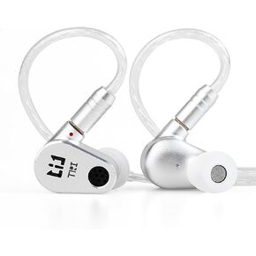EZ EAR TRI Draco Open-Back Enclosure 2*DD HiFi IEM in Ear Monitor HiFi Wired Earbuds with 8MM Third-Generation LCP Diaphragm Dynamic Driver Gaming Earbuds for Singers Musicians